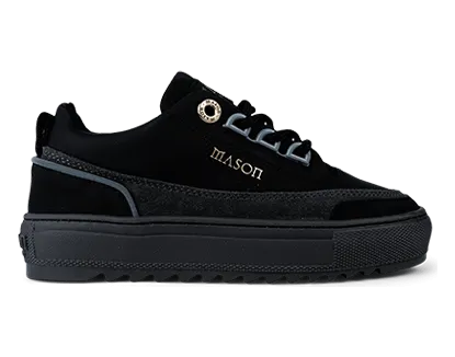 Mason Garments Firenze Gomma/Suede/Nubuck/Reflective Black/Asfalto/Cement Schwarz (B-FW20-28D)