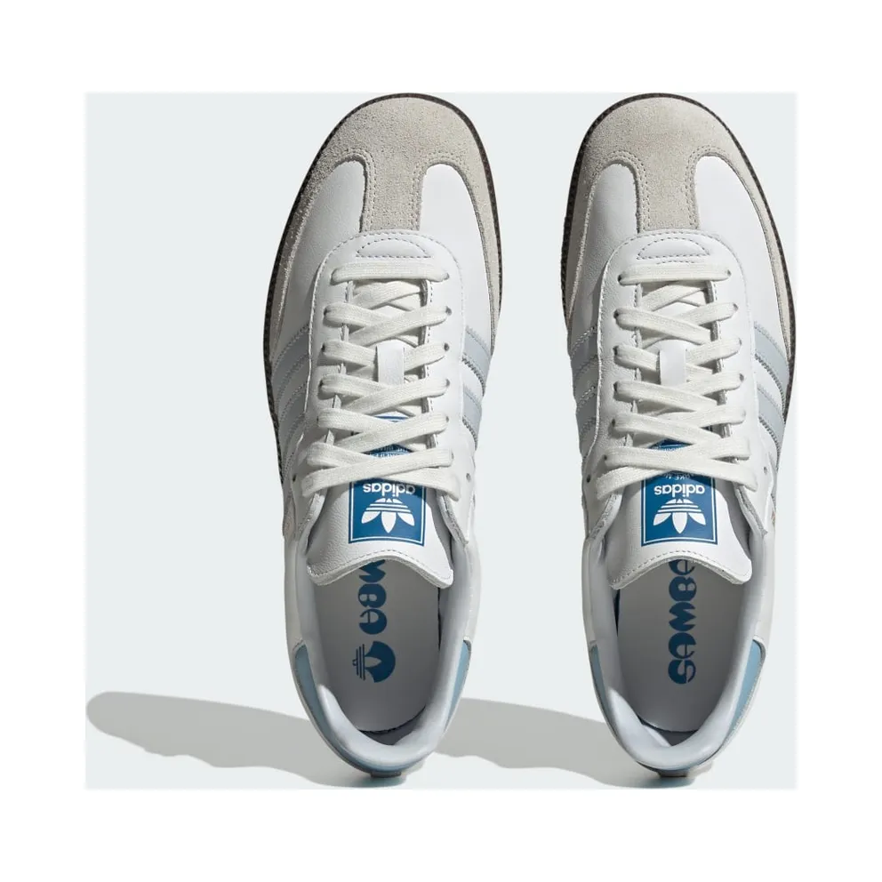 Adidas Samba OG Core White / Halo Blue / Gum (ID2055)