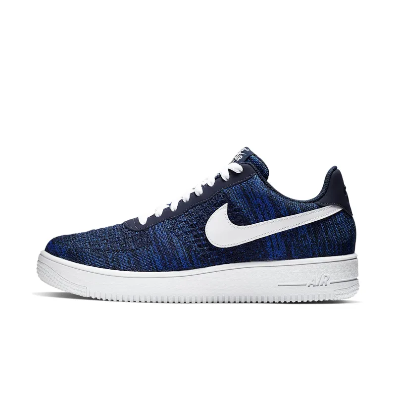 Nike Air Force 1 Flyknit 2 College Navy College Navy/Pure Platinum-Black-White (AV3042-400)