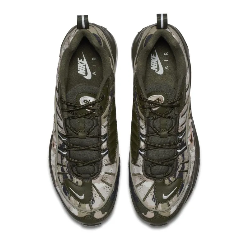 Nike Air Max 98 Camo Classic Cargo Khaki/Sunset Tint-Black (AQ6156-300)