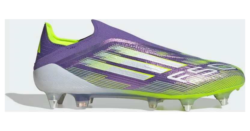 adidas F50 Elite Laceless SG Purple Rush Cloud White Lucid Lemon (JH7642)