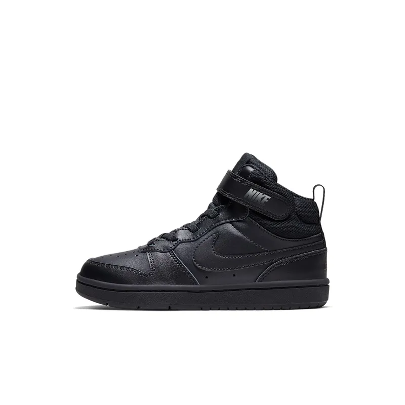 Nike Court Borough Mid 2 Younger Kids’ Black (CD7783-001)