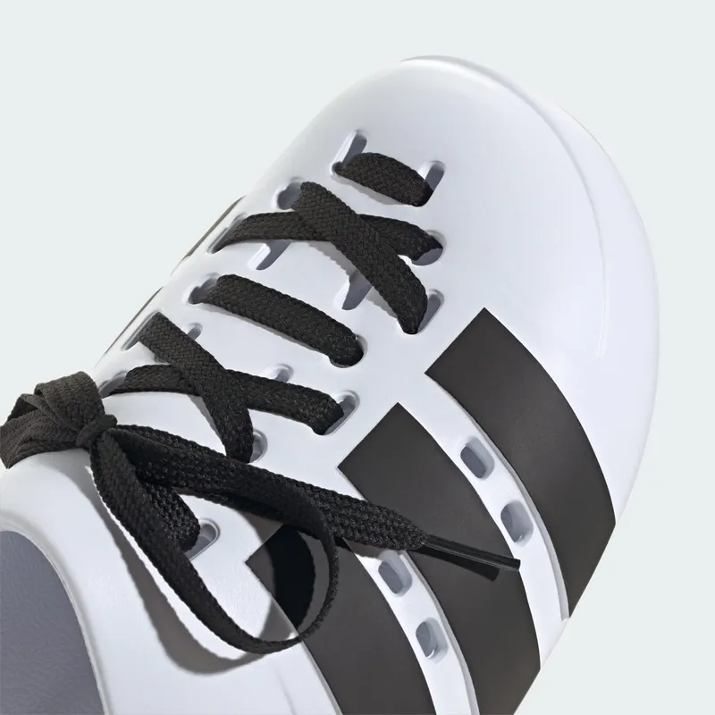 adidas Adilette Clog 2.0 Cloud White Core Black Gold Metallic (JR4027)