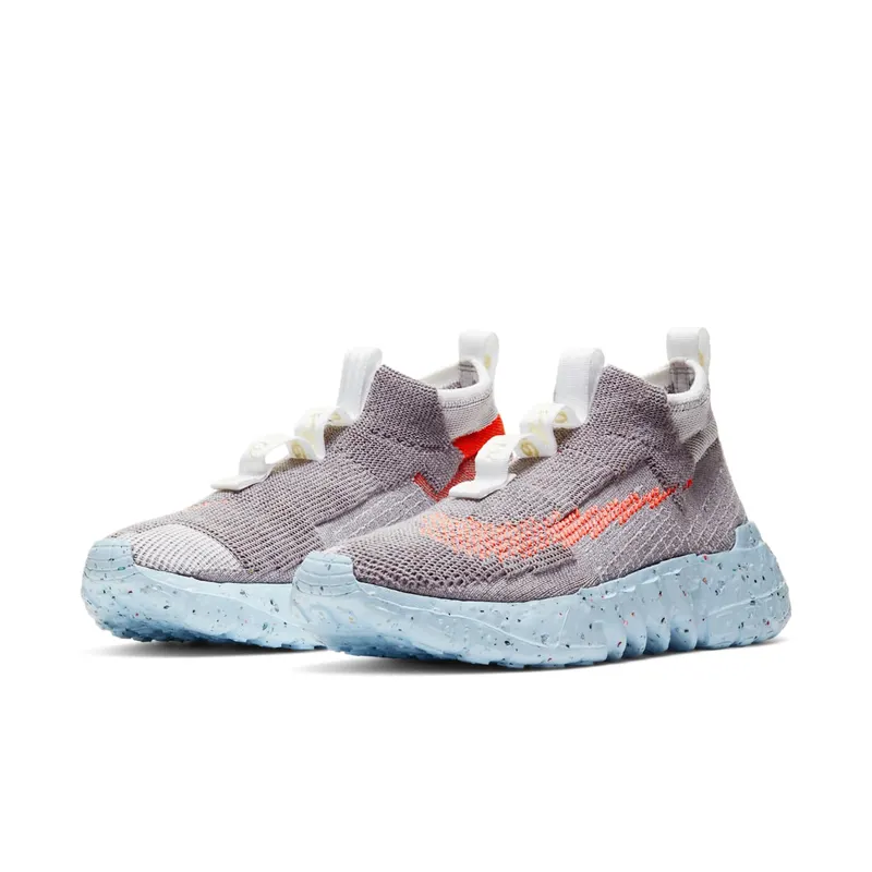 Nike Space Hippie 02 Vast Grey Hyper Crimson Vast Grey/Hyper Crimson-White-Ice Blue (CQ3988-001)