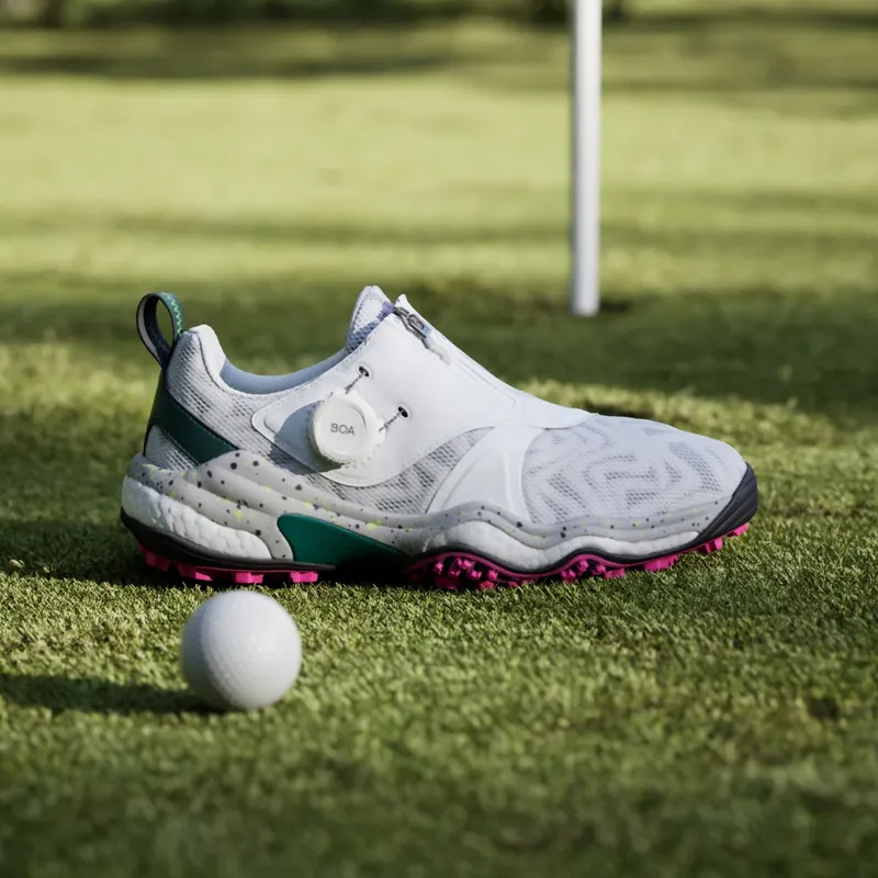 adidas Codechaos BOA 25 Golf Cloud White Silver Metallic Collegiate Green (IG8751)