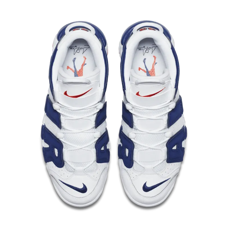 Nike Air More Uptempo Knicks White/Deep Royal Blue-Team Orange (921948-101)