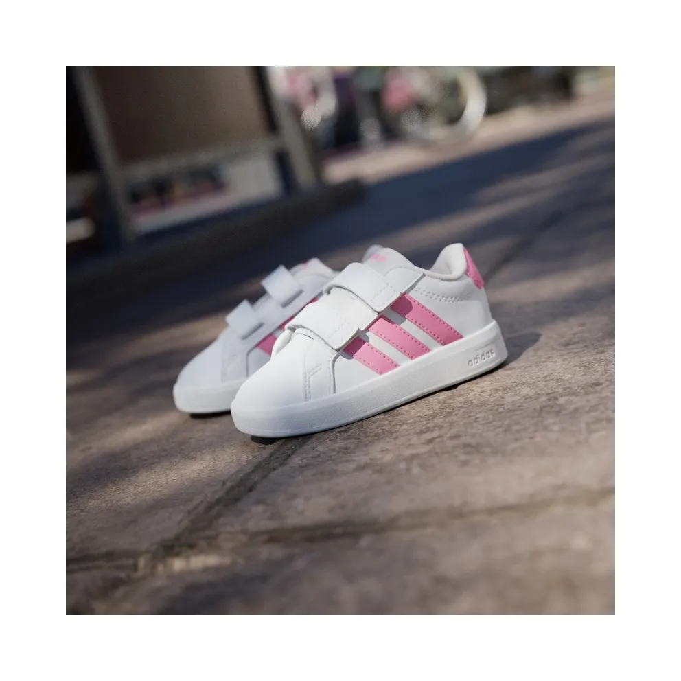 Adidas Grand Court 3.0 Peuters Cloud White / Bliss Pink / Bliss Pink (JP9376)