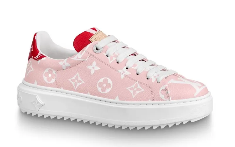 Louis Vuitton Trainer Time Out Monogram Pink (W) (1A58AT)