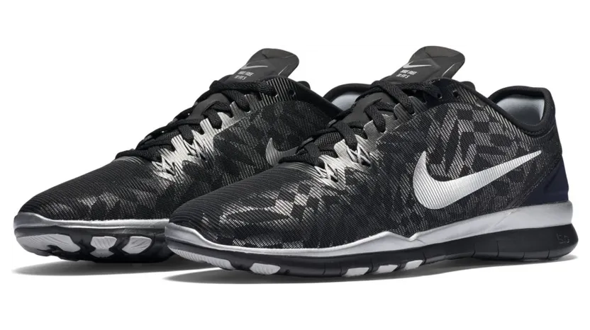 Nike Free 5.0 TR Fit 5 Black Metallic Silver (W)