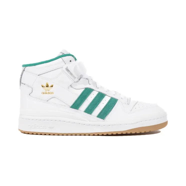 adidas Forum Mid Cloud White / Gold Metallic / Gum (H00749)