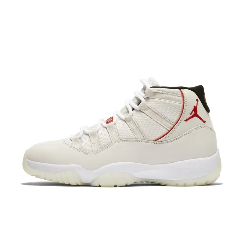 Jordan 11 Retro Platinum Tint Platinum Tint/Sail-University Red-Black (378037-016)