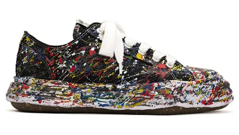Maison Mihara Yasuhiro Peterson23 OG Sole Canvas Low Sputtering Paint Black White (A14FW725-BLK)