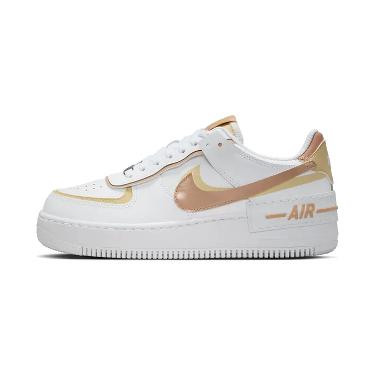 Nike Air Force 1 Low Shadow White Team Gold Rattan “White / Team Gold / Hemp” (DZ1847-111)