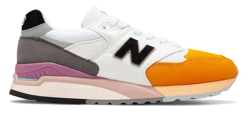 New Balance 998 Coastal Pack White/Orange/Black (M998PSD)