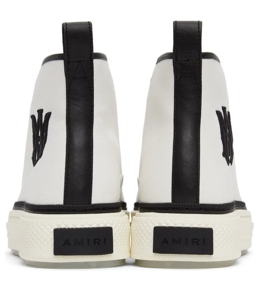AMIRI White & Black M.A. Court High Sneakers (PS22MFS015-111) (4)
