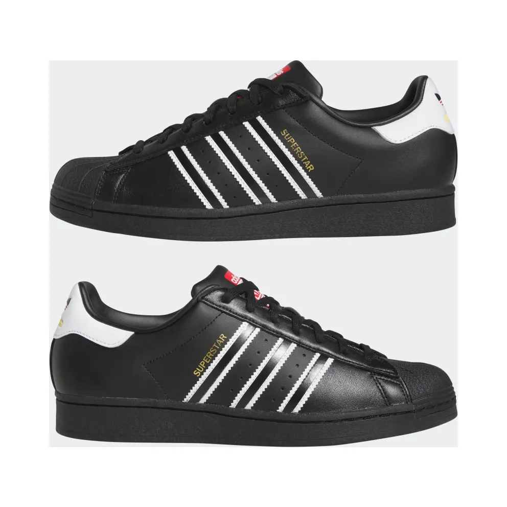 Adidas Superstar Core Black / Cloud White / Team Power Red (GX9877)