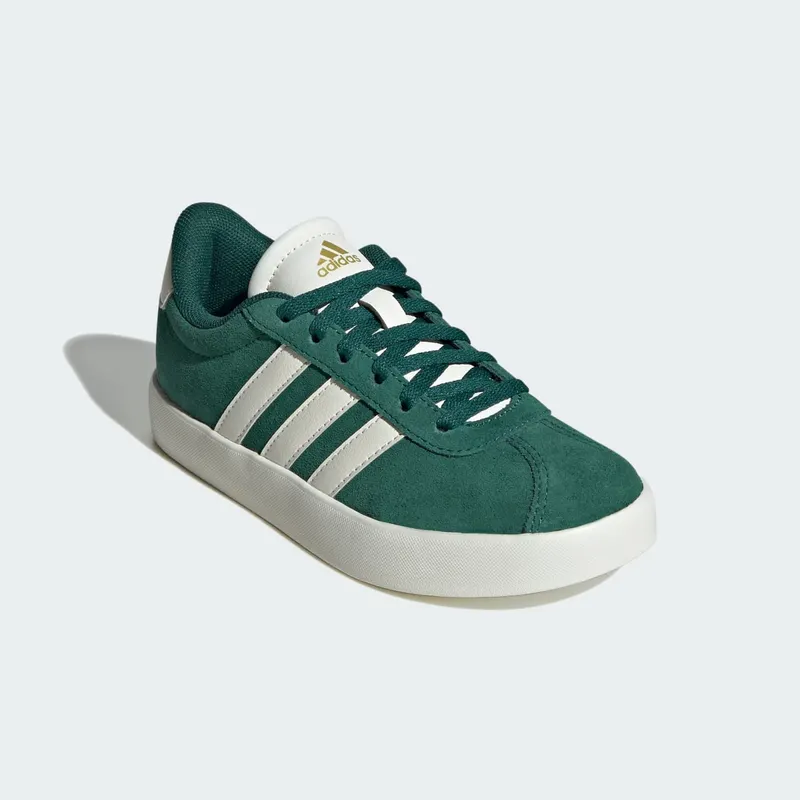 adidas VL Court 3.0 Kids Collegiate Green / Off White / Gold Metallic (ID6309)
