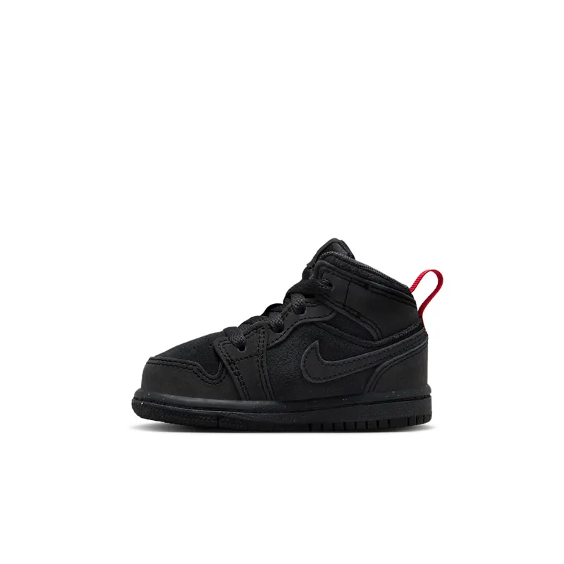 Jordan 1 Mid SE Craft Dark Smoke Grey Varsity Red Black (FQ7756-001)