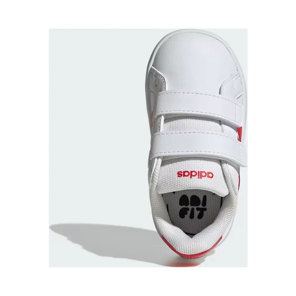 adidas Grand Court 3.0 Shoes Infants “Cloud White / Pure Ruby / Pure Ruby” (JP9378)