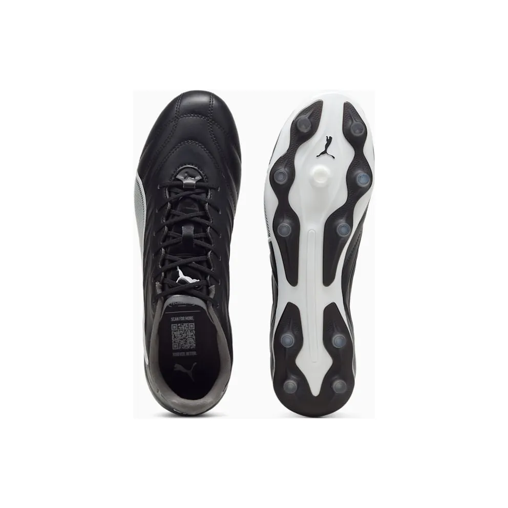 KING PRO FG/AG Football Boots “PUMA Black / PUMA White / Cool Dark Gray” (107862-01)
