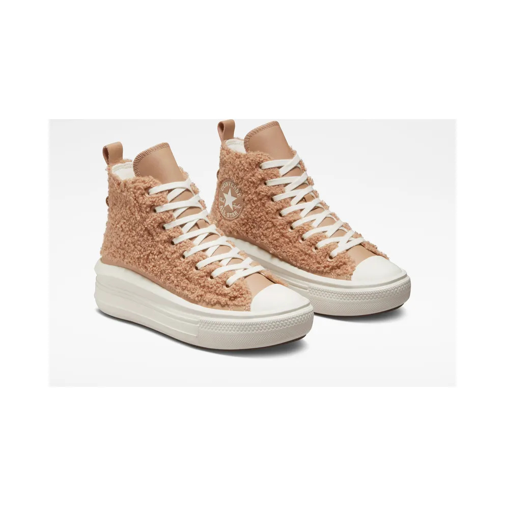 Converse Chuck Taylor All Star Move Platform Sherpa Champagne Tan/egret/egret (A04259C)