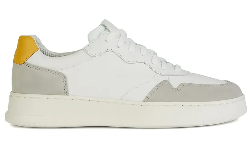 Geox Arvier Sneakers mit Wildledereinsätzen – Weiß (U45GFB04322C0284)