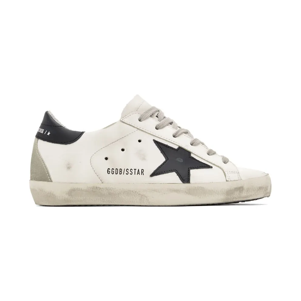 Golden Goose Stardan White Black (W) (GMF00128.F000567.10220)