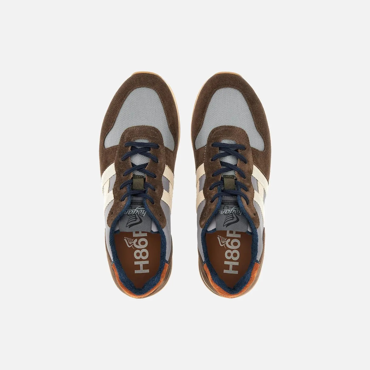 Sneakers Hogan H383 Brown Grey Beige (HXM3830AN51MUB01BJ) (3)