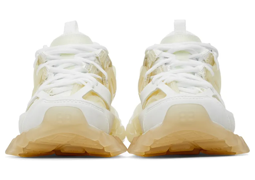 Balenciaga White Clear Sole Track Sneakers (647741 W3BM1) (2)