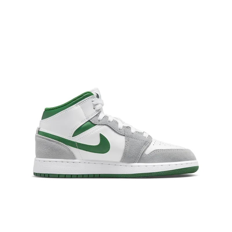 Air Jordan 1 Mid SE White Pine Green Smoke Grey (GS) (DC7248-103)