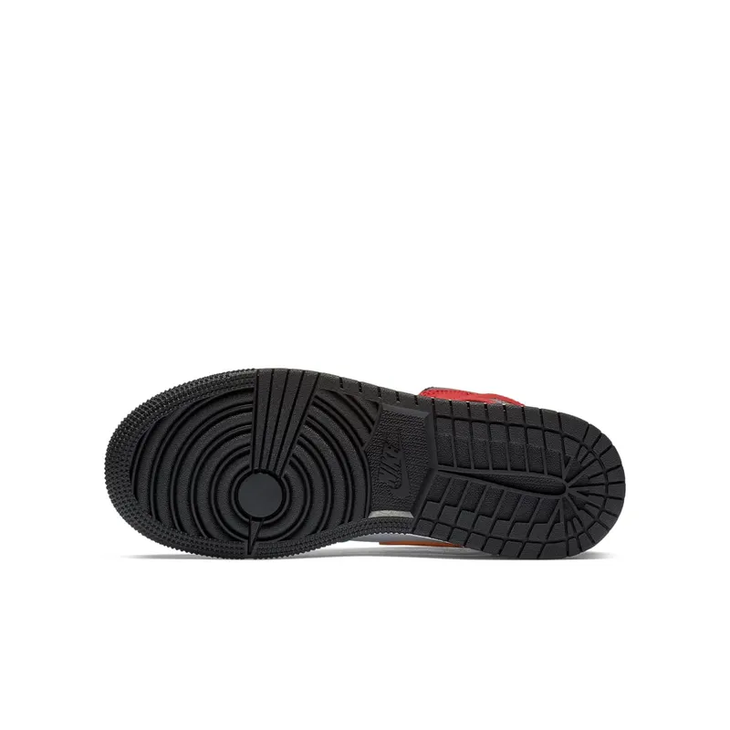 Jordan 1 Mid Bred Multi-Color (GS) White/University Red-Black-Turbo Green (554725-125)