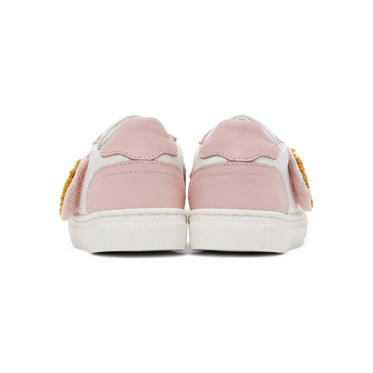Moschino Baby White & Silver Teddy Velcro Sneakers (71691) (2)
