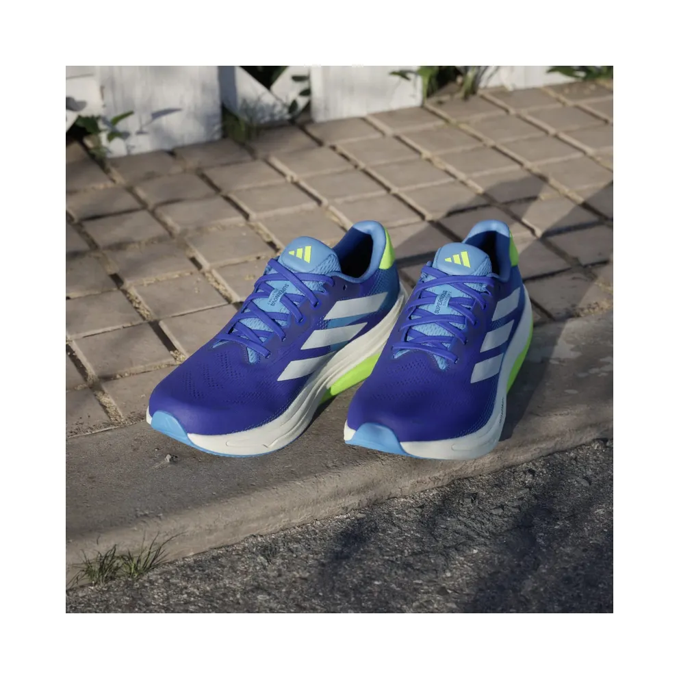 Adidas Supernova Solution 2.0 Running Shoes Lucid Blue / Zero Metalic / Lucid Lemon (JQ5078)