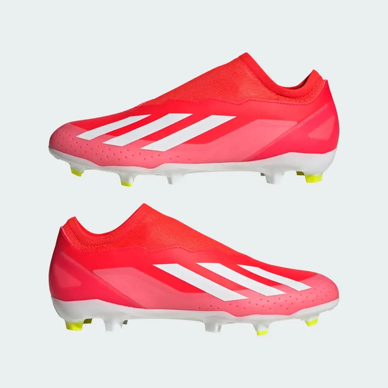adidas Crazyfast League Laceless FG Solar Red Cloud White Team Solar Yellow (IG0623)