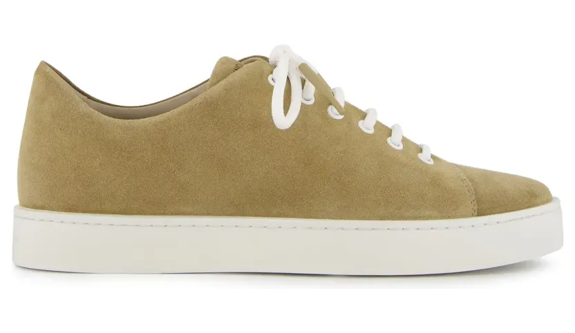 Manolo Blahnik Semanado Sneakers aus Wildleder – Nude (3222374)