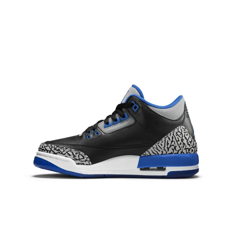 Air Jordan Nike AJ 3 III Retro Sport Blue (GS) (398614-007)