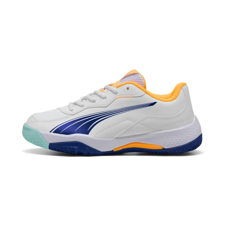 Puma NOVA Smash “Puma White / Vivid Blue / Safe Lake / Heat Fire” (108292_01)