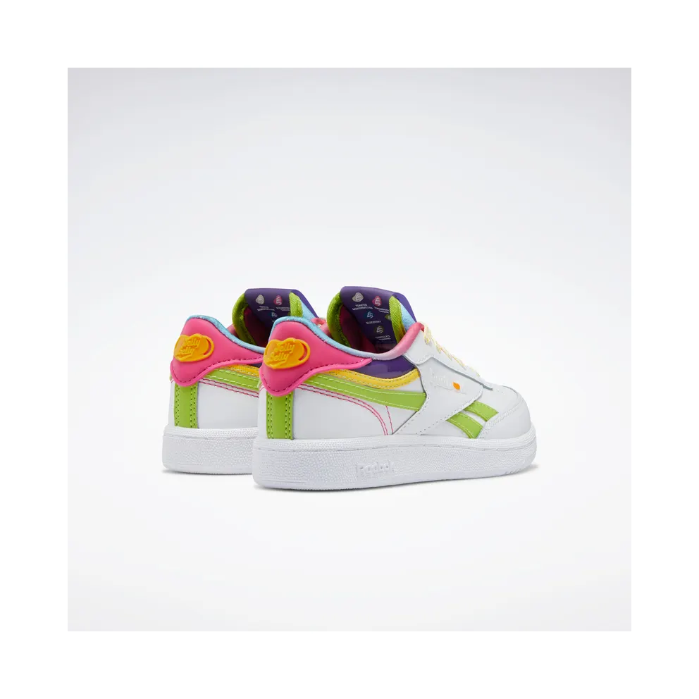 Reebok Jelly Belly Club C Revenge Shoes Cloud White / Sonic Green / Radiant Aqua
