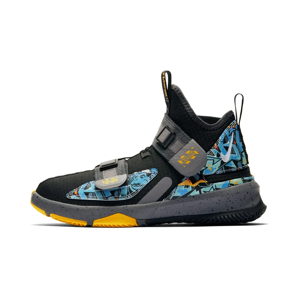 Nike LeBron Soldier 13 FlyEase “Black / Gunsmoke / University Gold” (CJ1317-070)