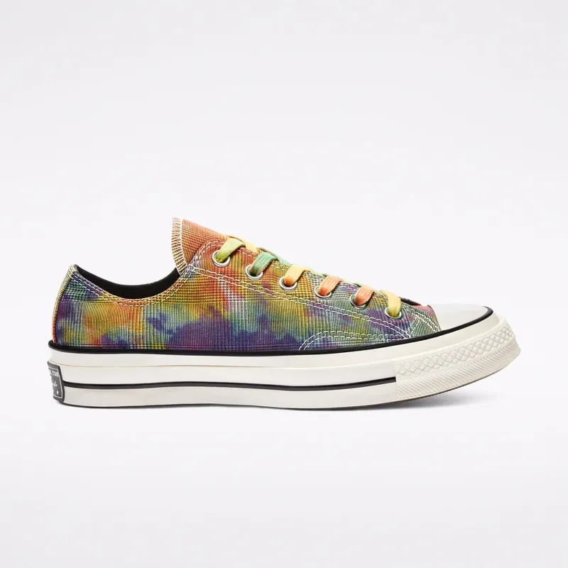 Converse Chuck Taylor All-Star 70s Ox Tie Dye Plaid Sundress/Blue Iris-Sail Blue (168879C)