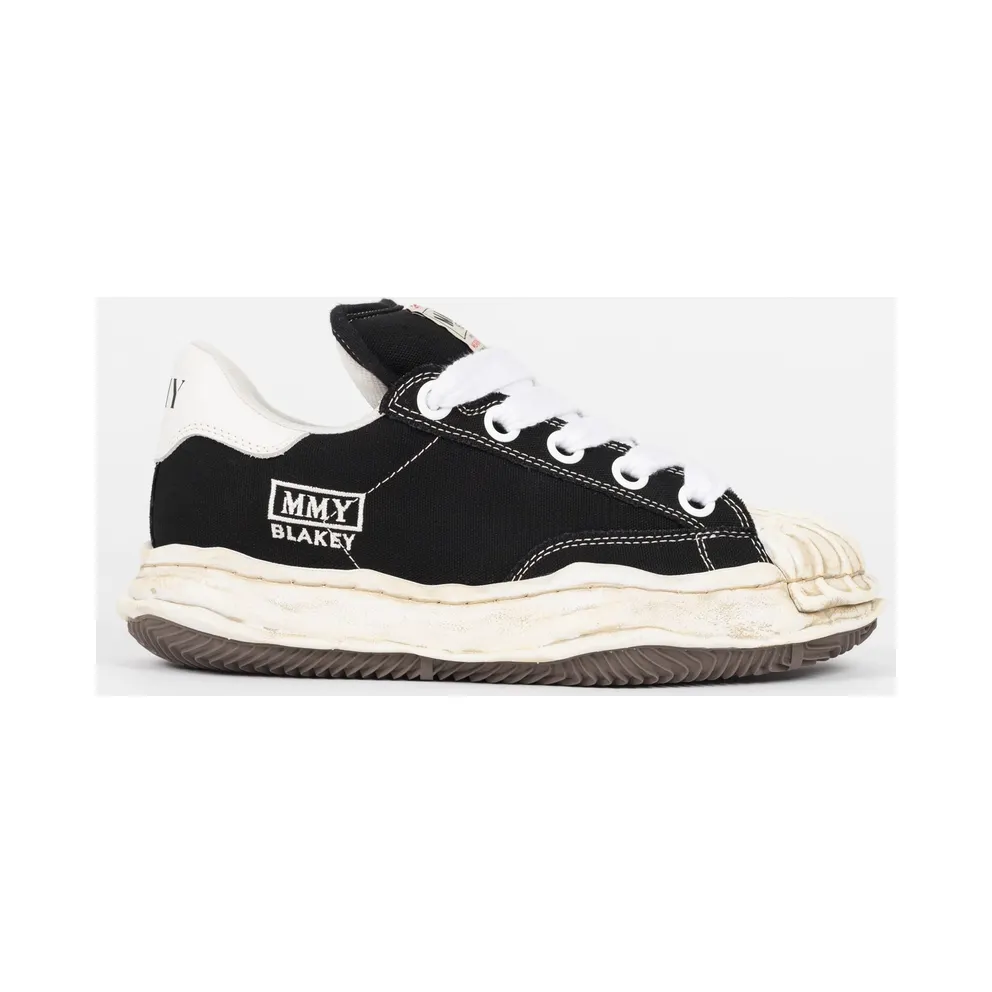 Maison Mihara Yasuhiro Blakey Puffer OG Sole Canvas Low Distressed Midsole Black White (A13FW730-BLK)