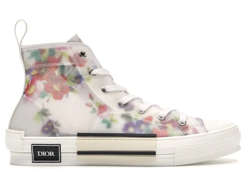 Dior B23 High Top Flowers Oblique