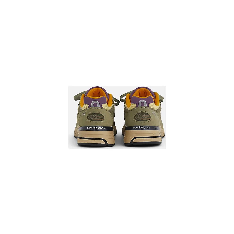 New Balance 993 “Made in USA – Olive Leaf / Maize” (U993OL)