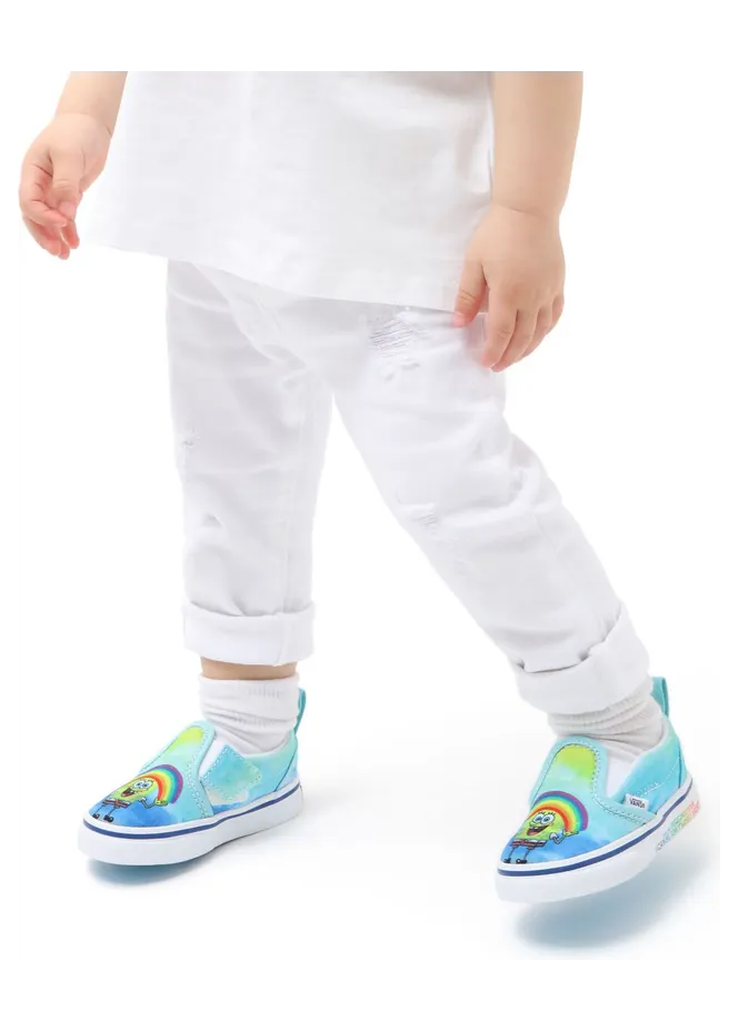 VANS Vans X Spongebob Slip-on Velcro Peuterschoenen Multicolour (VN000UBSZAW)