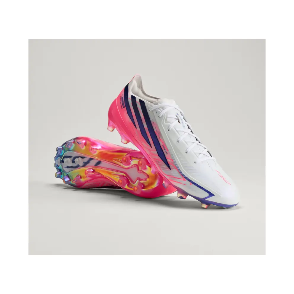 adidas F50 Hyperfast Elite Artificial Grass Football Boots “Cloud White / Solar Purple / Solar Turbo” (KJ6089)