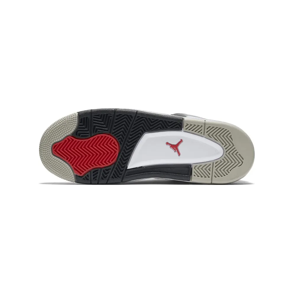 Jordan 4 Retro White Cement 2016 (GS) White/Fire Red-Black-Tech Grey (836016-192)
