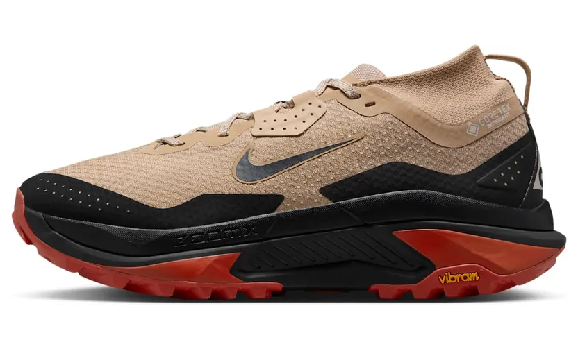 Nike ACG Zegama Trail GORE-TEX Waterproof Trail “Linen/Light Crimson/Light Orewood Brown/Black” (IO7932-200)