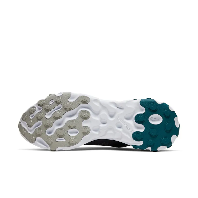 Nike React Element 55 Philadelphia Eagles Black/White-Medium Silver-Sport Teal (CK4877-001)