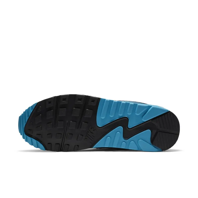 Nike Air Max 90 Laser Blue (2020) White/Black-Grey Fog-Laser Blue (CJ6779-100)
