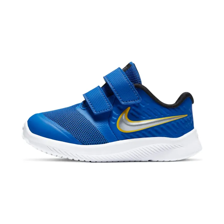 Nike Star Runner 2 Game Royal (TD) “Game Royal / Black / Speed Yellow / Metallic Silver” (AT1803-404)